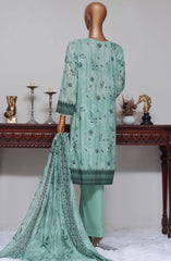 HZ Dhagakari RTW Printed Embroidered 3Pc Collection D-705-GREEN