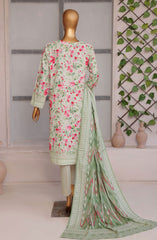 HZ Elite Khaddar Chikankari Collection 2024 D-15