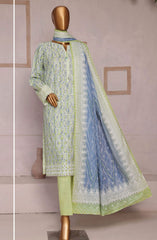 HZ Elite Khaddar Chikankari Collection 2024 D-16