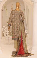 HZ Premium Embroidered Khaddar Collection 2024 D-01