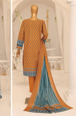 HZ Premium Embroidered Khaddar Collection 2024 D-03