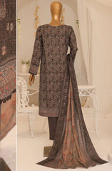 HZ Premium Embroidered Khaddar Collection 2024 D-08