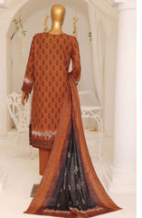 HZ Premium Embroidered Khaddar Collection 2024 D-10