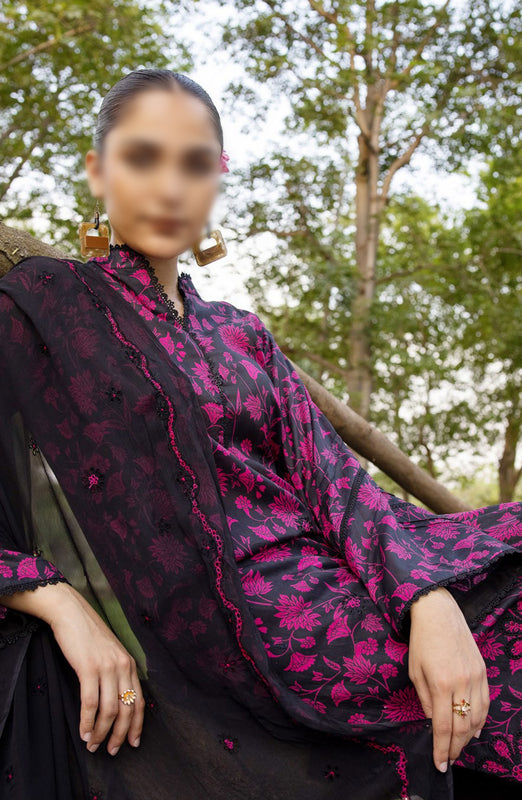 Printkari Embroidered and Printed Collection By NUR Vol 02 D-09