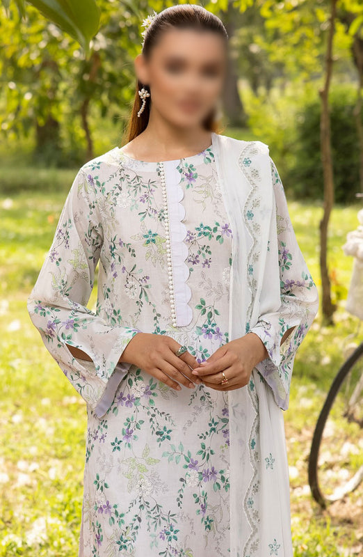 Printkari Embroidered and Printed Collection By NUR Vol 02 D-10