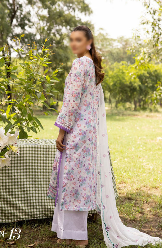 Printkari Embroidered and Printed Collection By NUR Vol 02 D-13