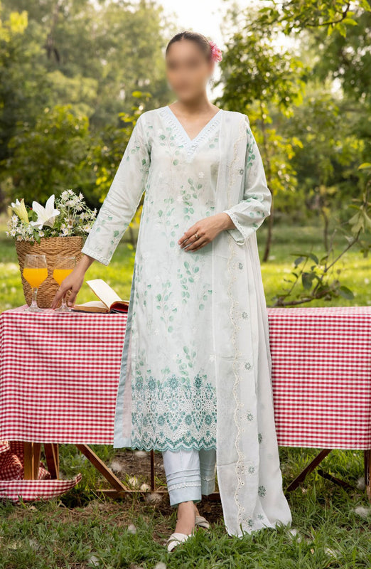 Printkari Embroidered and Printed Collection By NUR Vol 02 D-14