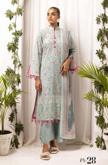 Printkari Embroidered and Printed Collection By NUR Vol 03 D-28