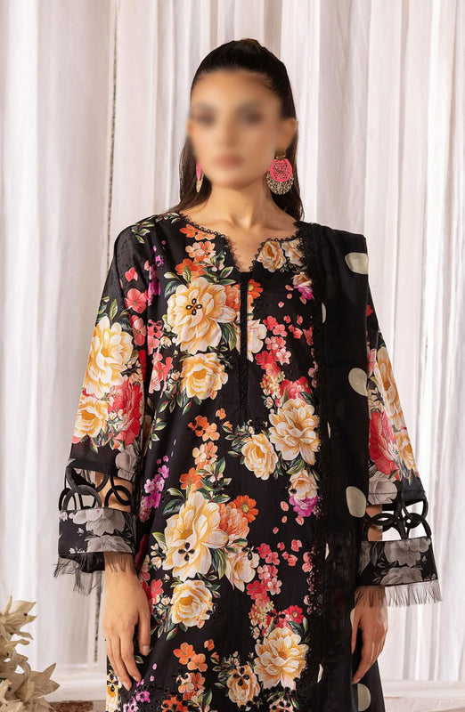 Print Kari Embroidered and Printed Lawn Collection By NUR D-32