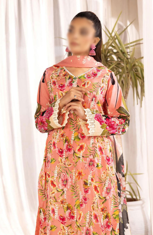 Print Kari Embroidered and Printed Lawn Collection By NUR D-33