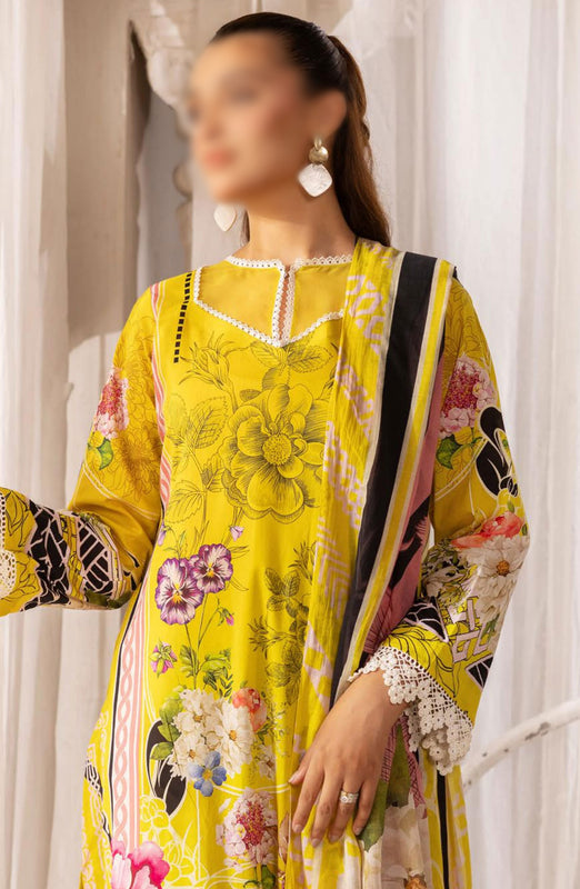 Print Kari Embroidered and Printed Lawn Collection By NUR D-36