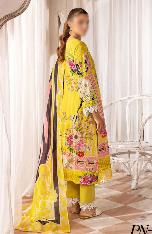 Print Kari Embroidered and Printed Lawn Collection By NUR D-36