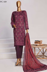 HZ Platinum Digital Printed Lawn Collection 2025 D-169