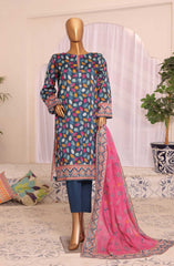 HZ Platinum Digital Printed Lawn Collection Vol 03 D-188