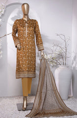 HZ Platinum Digital Printed Cotton Lawn Collection D-199