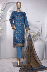 HZ Platinum Digital Printed Cotton Lawn Collection D-200