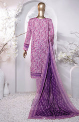 HZ Platinum Digital Printed Cotton Lawn Collection D-201