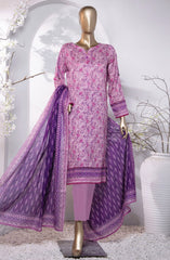 HZ Platinum Digital Printed Cotton Lawn Collection D-201