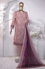 HZ Platinum Digital Printed Cotton Lawn Collection D-202