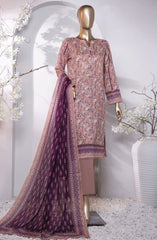 HZ Platinum Digital Printed Cotton Lawn Collection D-202