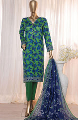 HZ Platinum Digital Printed Lawn Collection 2024 D-114