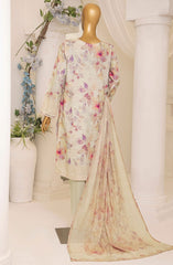 HZ Printkari Slub Cambric Embroidered Collection D-205