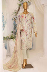 HZ Printkari Slub Cambric Embroidered Collection D-205