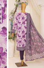 HZ Printkari Slub Cambric Embroidered Collection D-206