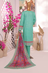 HZ Printkari Slub Cambric Embroidered Collection D-217