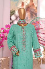 HZ Printkari Slub Cambric Embroidered Collection D-217