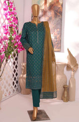 HZ Printkari Slub Cambric Embroidered Collection D-223