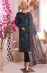 HZ Printkari Slub Cambric Embroidered Collection D-224