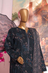 HZ Printkari Slub Cambric Embroidered Collection D-224