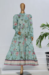 Quadra Floral X Long Dress By Amna Khadija D-01