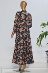 Quadra Floral X Long Dress By Amna Khadija D-02