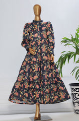 Quadra Floral X Long Dress By Amna Khadija D-02