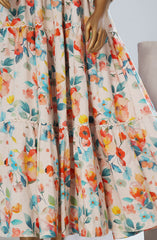 Quadra Floral X Long Dress By Amna Khadija Vol 04  D-07