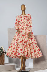 Quadra Floral X Long Dress By Amna Khadija Vol 04  D-08