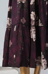 Quadra Floral X Long Dress By Amna Khadija Vol 04  D-10