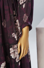 Quadra Floral X Long Dress By Amna Khadija Vol 04  D-10