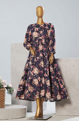 Quadra Floral X Long Dress By Amna Khadija Vol 04  D-11