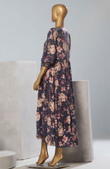 Quadra Floral X Long Dress By Amna Khadija Vol 04  D-11
