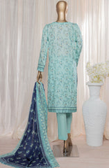 HZ Rimjhim Lawn Embroidered Cutwork Dupatta Collection D-REC 130