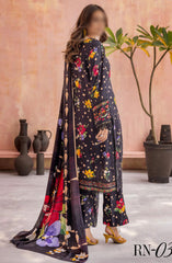 Rang Nagar Embroidered and Printed Slub Wool Collection D-03