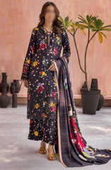 Rang Nagar Embroidered and Printed Slub Wool Collection D-03