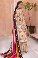 Rang Nagar Embroidered and Printed Slub Wool Collection D-08