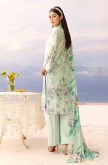 Rang Nagar Embroidered and Printed Unstitched Lawn Collection By NUR Vol 02 D-402