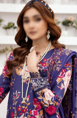 RangNagar Embroidered and Printed Lawn Collection By NUR RN-402