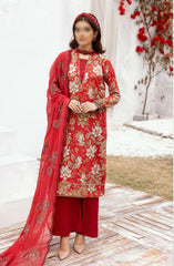 RangNagar Embroidered and Printed Lawn Collection By NUR RN-403