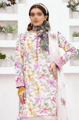 RangNagar Embroidered and Printed Lawn Collection By NUR RN-404